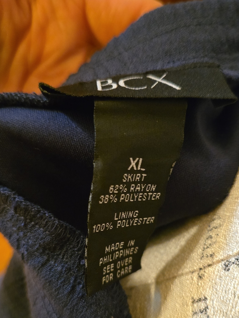 BCX Deep Navy High-Low Ruffle Skirt - Picture 2 of 2